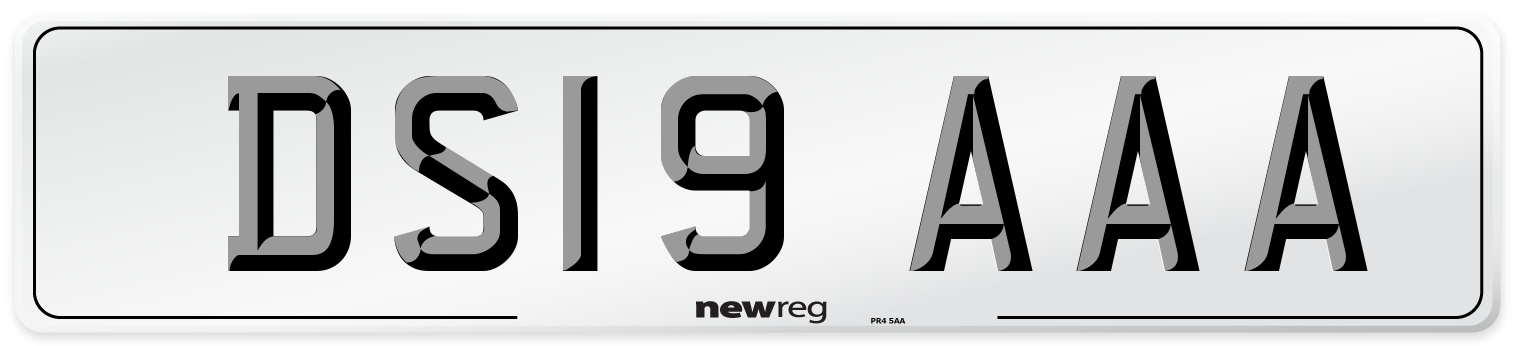 DS19 AAA Number Plate from New Reg